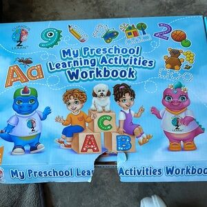 Preschool Learning Activities Workbook - Blue and Purple
